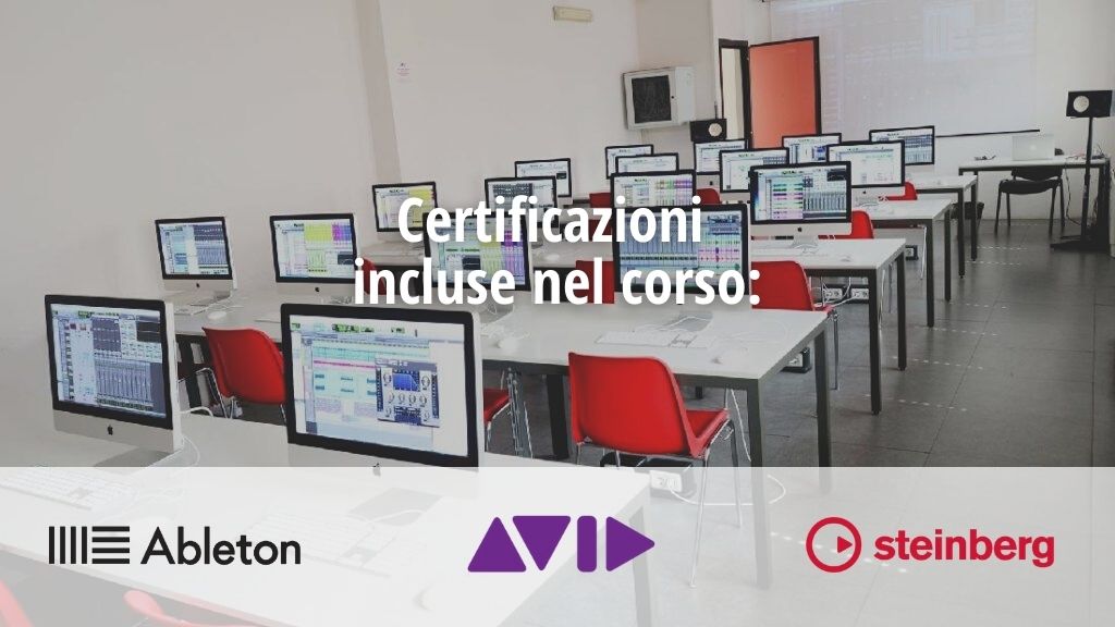 corso electronic music producer a Torino con certificazioni software in ableton pro tools e cubase